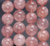 16-17MM Red Strawberry Lepidocrocite Quartz Gemstone Grade AA Round Loose Beads 8.5 inch Half Strand (80003837-B100)