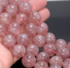 18MM Red Strawberry Lepidocrocite Quartz Gemstone Grade AA Round Loose Beads 8.5 inch Half Strand (80003842-B101)