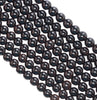 6MM Genuine Black Rock Quartz Crystal Gemstone Grade AAA Round Loose Beads 15.5 inch Full Strand (80003844-B96)