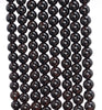 6MM Genuine Black Rock Quartz Crystal Gemstone Grade AAA Round Loose Beads 15.5 inch Full Strand (80003844-B96)