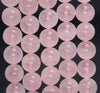 10-11MM Translucent Pink Mozambique Rose Quartz Gemstone Grade AAA Round Loose Beads 7.5 inch Half Strand (80003848-B103)