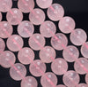 12MM Translucent Pink Mozambique Rose Quartz Gemstone Grade AAA Round Loose Beads 8 inch Half Strand (80003849-B103)