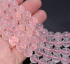 9MM Translucent Pink Mozambique Rose Quartz Gemstone Grade A Round Loose Beads 7.5 inch Half Strand (80003865-B103)