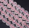 10MM Translucent Pink Mozambique Rose Quartz Gemstone Grade A Round Loose Beads 7.5 inch Half Strand (80003868-B102)