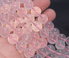 10-11MM Translucent Pink Mozambique Rose Quartz Gemstone Grade A Round Loose Beads 7.5 inch Half Strand (80003870-B102)