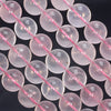 10-11MM Translucent Pink Mozambique Rose Quartz Gemstone Grade A Round Loose Beads 7.5 inch Half Strand (80003870-B102)