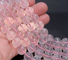 11MM Translucent Pink Mozambique Rose Quartz Gemstone Grade A Round Loose Beads 7.5 inch Half Strand (80003874-B102)