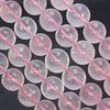 11-12MM Translucent Pink Mozambique Rose Quartz Gemstone Grade AA Round Loose Beads 7.5 inch Half Strand (80003876-B102)