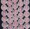 11-12MM Translucent Pink Mozambique Rose Quartz Gemstone Grade A Round Loose Beads 7.5 inch Half Strand (80003877-B102)