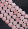 10MM Pink Madagascar Rose Quartz Gemstone Grade A Round Loose Beads 7.5 inch Half Strand (80003891-B101)