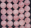 11MM Pink Madagascar Rose Quartz Gemstone Grade AAA Round Loose Beads 7.5 inch Half Strand (80003893-B101)