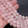 11MM Pink Madagascar Rose Quartz Gemstone Grade A Round Loose Beads 7.5 inch Half Strand (80003894-B101)