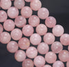 11MM Pink Madagascar Rose Quartz Gemstone Grade A Round Loose Beads 7.5 inch Half Strand (80003894-B101)