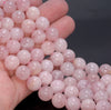 12MM Pink Madagascar Rose Quartz Gemstone Grade A Round Loose Beads 7.5 inch Half Strand (80003896-B101)