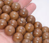 17-18MM Sennawood Round Loose Beads 8 inch (80003902-W10)