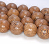 17-18MM Sennawood Round Loose Beads 8 inch (80003902-W10)