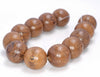 17-18MM Sennawood Round Loose Beads 8 inch (80003902-W10)