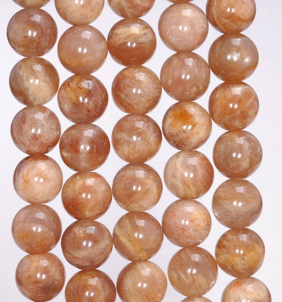 9MM Sunstone Gemstone Grade A Round Loose Beads 15.5 inch Full Strand (80003916-B100)