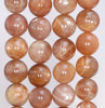 11MM Sunstone Gemstone Grade AA Round Loose Beads 7 inch Half Strand (80003917-B100)