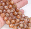 11-12MM Sunstone Gemstone Grade AA Round Loose Beads 7 inch Half Strand (80003918-B100)