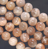 11-12MM Sunstone Gemstone Grade A Round Loose Beads 15.5 inch Full Strand (80003919-B100)