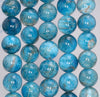 9MM Ocean Blue Apatite Gemstone Grade A Round Loose Beads 7.5 inch Half Strand (80003929-B104)