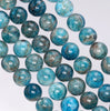 9MM Blue Apatite Gemstone Grade AB Round Loose Beads 15 inch Full Strand (80003931-B104)