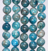 9-10MM Blue Apatite Gemstone Grade AB Round Loose Beads 15.5 inch Full Strand (80003935-B104)