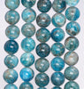 10-11MM Blue Apatite Gemstone Grade AB Round Loose Beads 15.5 inch Full Strand (80003942-B104)