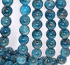 11MM Dark Blue Apatite Gemstone Grade A Round Loose Beads 7.5 inch Half Strand (80003943-B104)