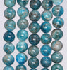 11-12MM Blue Apatite Gemstone Grade AB Round Loose Beads 15 inch Full Strand (80003955-B105)