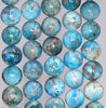 12MM White Blue Apatite Gemstone Round Loose Beads 15.5 inch Full Strand (80003987-B99)