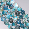 12MM White Blue Apatite Gemstone Round Loose Beads 15.5 inch Full Strand (80003988-B99)