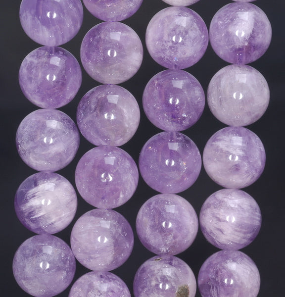 12MM Lavender Amethyst Gemstone Grade A Round Loose Beads 7.5 inch Half Strand (80003995 H-B106)