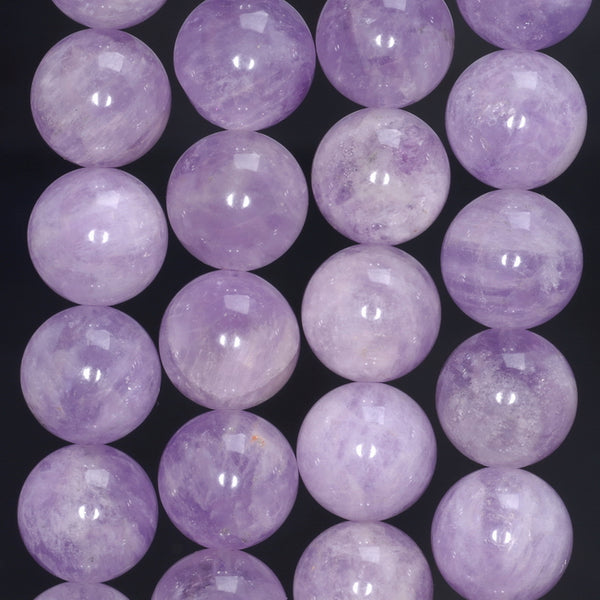 14MM Lavender Amethyst Gemstone Grade A Round Loose Beads 7.5 inch Half Strand (80003997 H-B106)