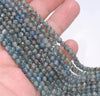 4-5MM Inclusion Kyanite Gemstone Round Loose Beads 15.5 inch Full Strand (80003998-A174)