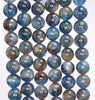 6MM Dark Blue Kyanite Gemstone Round Loose Beads 15.5 inch Full Strand (80004003-A174)