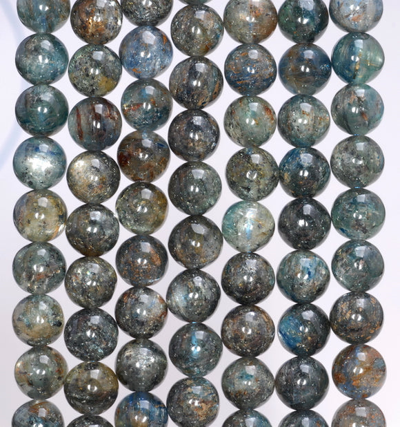 7-8MM Kyanite Gemstone Round Loose Beads 15.5 inch Full Strand (80004015-A174)