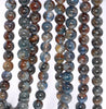 8MM Blue Brown Kyanite Gemstone Grade AB Round Loose Beads 15.5 inch Full Strand (80004018-B111)