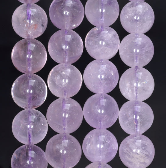 12MM Lavender Amethyst Gemstone Grade AA Round Loose Beads 7.5 inch Half Strand (80004023-B106)