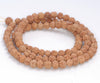 5-6MM Natural Rudraksha Bodhi Seed Round Loose Beads 21 inch (80004028-W11)