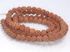 6-7MM Natural Rudraksha Bodhi Seed Round Loose Beads 24 inch (80004029-W11)