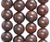 18MM Dark Red Sandalwood Round Loose Beads 8 inch (80004037-W11)