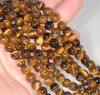 6MM Tiger Eye Gemstone Grade AB Round Loose Beads 15 inch Full Strand (80004042-B107)