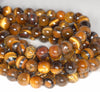 6MM Tiger Eye Gemstone Grade AB Round Loose Beads 15 inch Full Strand (80004042-B107)