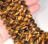 8MM Tiger Eye Gemstone Grade A Round Loose Beads 7.5 inch Half Strand (80004044 H-B107)