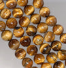 10MM Tiger Eye Gemstone Grade B Round Loose Beads 7.5 inch Half Strand (80004051 H-B107)