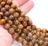 10MM Tiger Eye Gemstone Grade AB Round Loose Beads 15.5 inch Full Strand (80004053-B107)