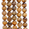 10MM Tiger Eye Gemstone Grade AB Round Loose Beads 15.5 inch Full Strand (80004053-B107)