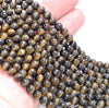 6MM Tiger Eye Gemstone Grade A Round Loose Beads 15 inch Full Strand (80004058-B108)